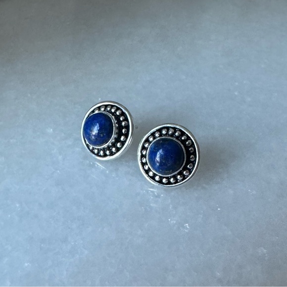NWOT Sundance Cosmic Cirque Earrings Lapis Lazuli Sterling Silver